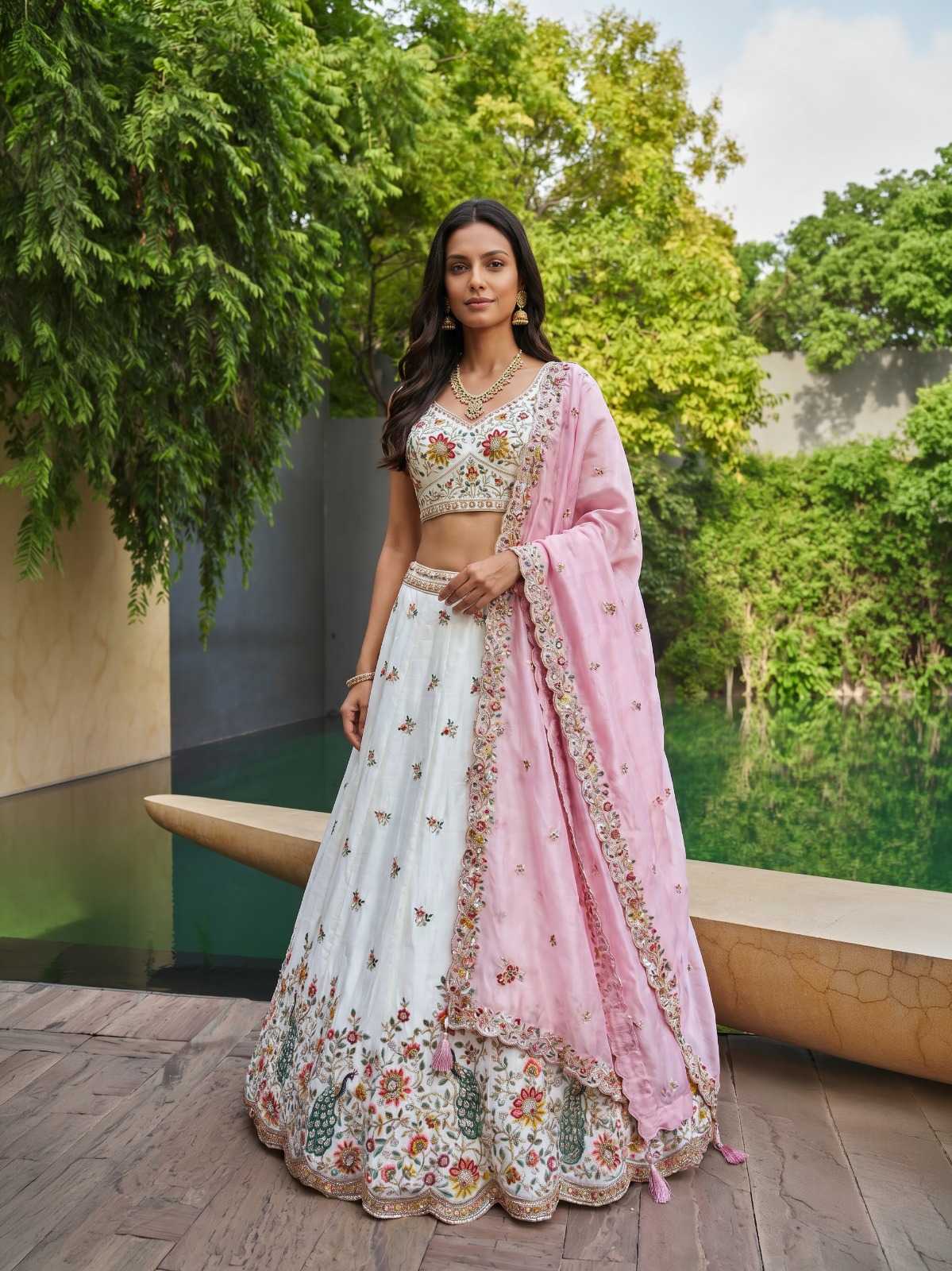 YNF Wholesale Organza Traditional Lehenga  | Surat Manufacturer