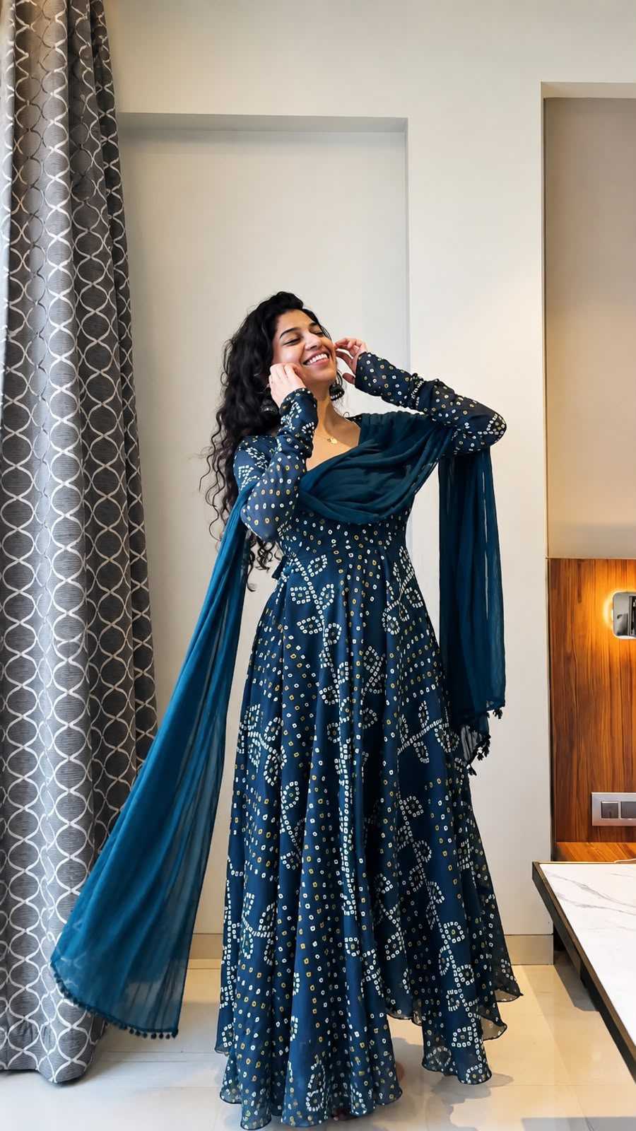 YNF Wholesale Faux Georgette Anarkali Gown  | Surat Manufacturer