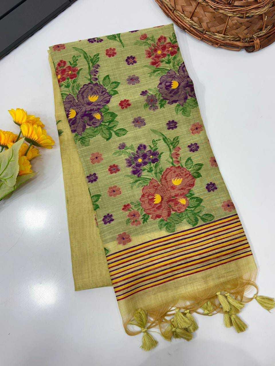 YNF Wholesale Soft Cotton Designer Sarees KESH532 FLORAL | Surat Manufacturer
