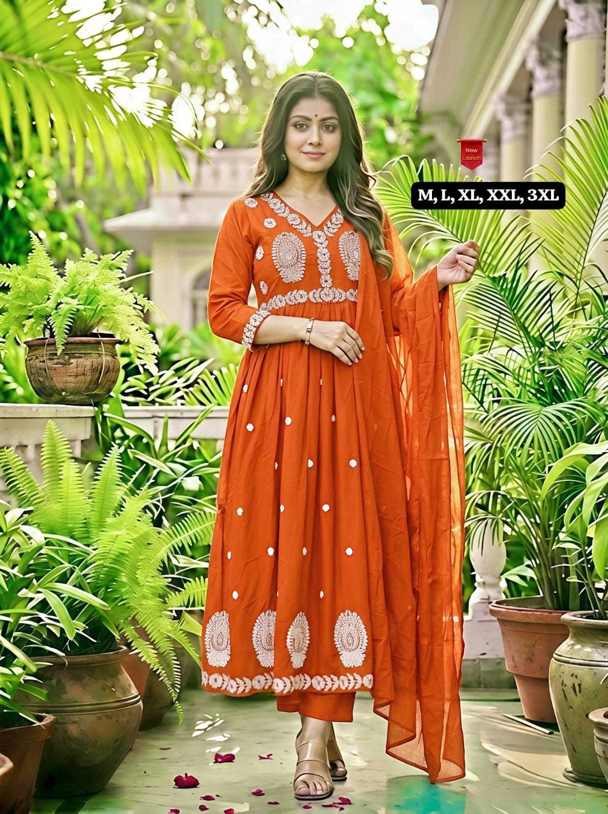 YNF Wholesale Cotton Embroidery Suits KESH536 Adhvita | Surat Manufacturer