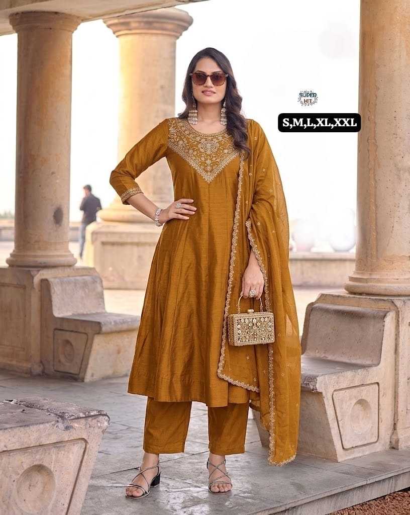 YNF Wholesale Vichitra Silk Designer Kurtis KESH536 Ashvika | Surat Manufacturer