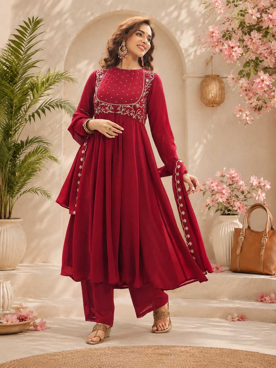 YNF Wholesale Georgette Georgette Suit  | Surat Manufacturer
