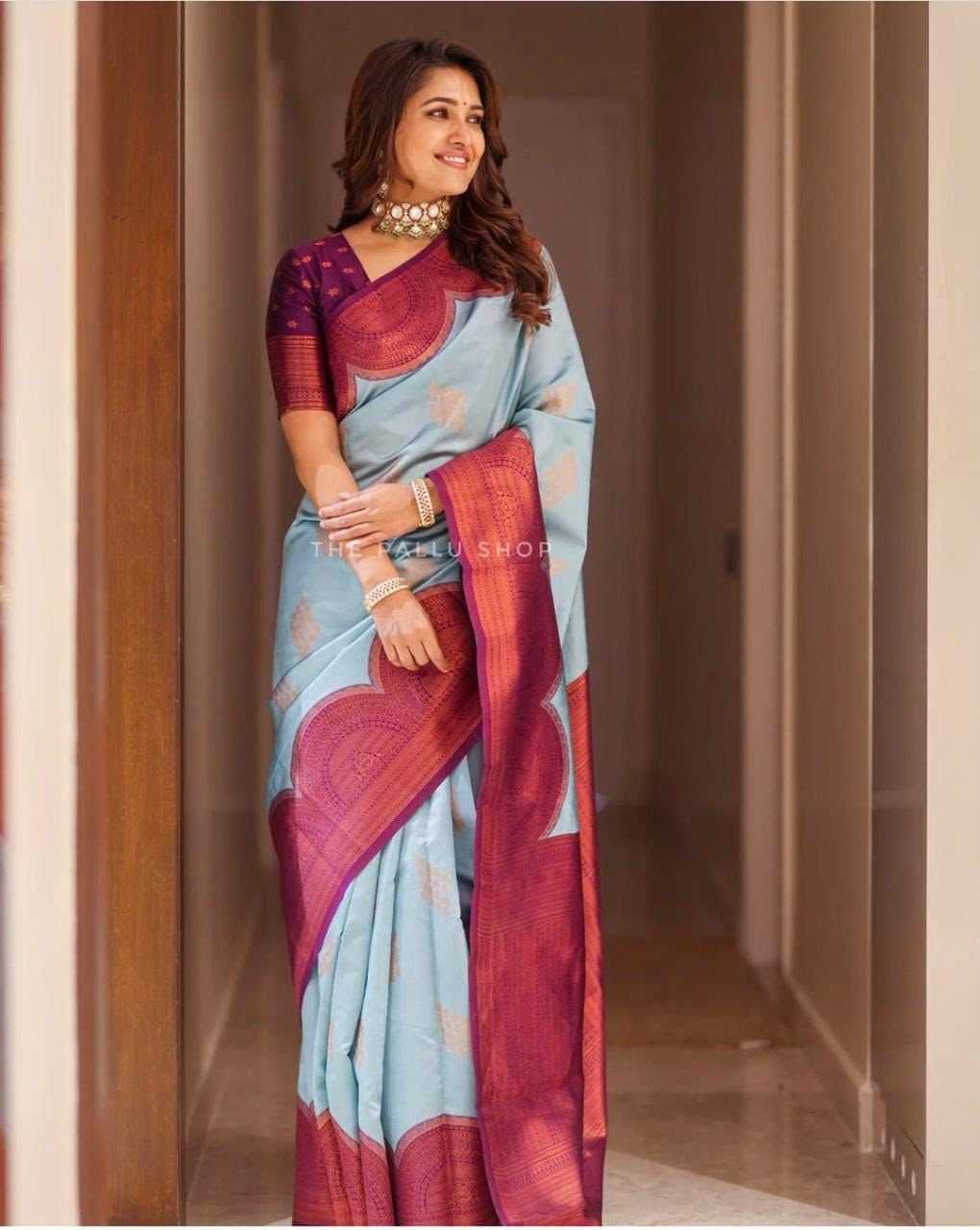 YNF Wholesale Lichi Silk Jacquard Saree  | Surat Manufacturer