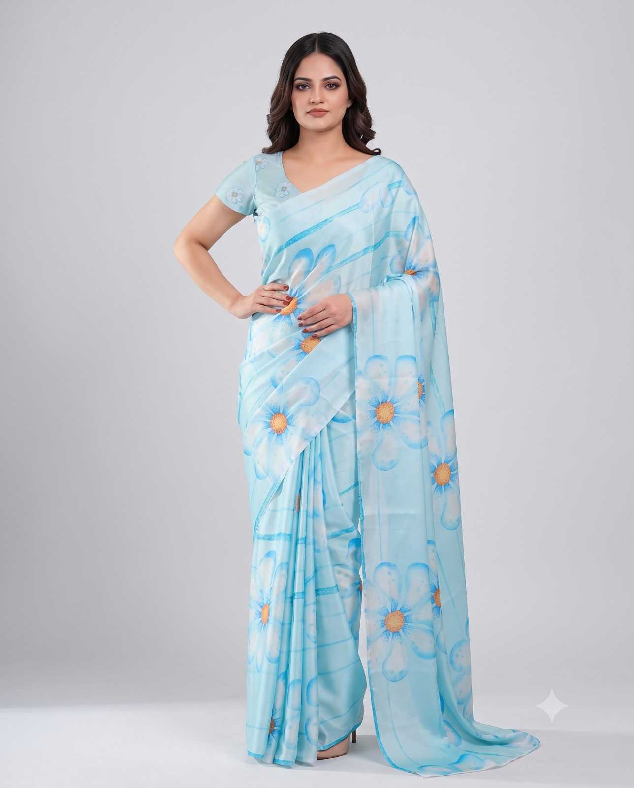 YNF Wholesale Satin Silk Designer Silk Sarees  | Surat Manufacturer