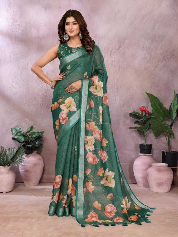 YNF Wholesale Cotton Designer Sarees KESH553 Aakshaya | Surat Manufacturer