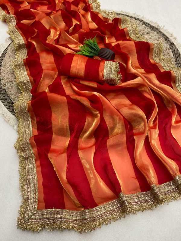 YNF Wholesale Satin Designer Sarees KESH554 PATTA | Surat Manufacturer
