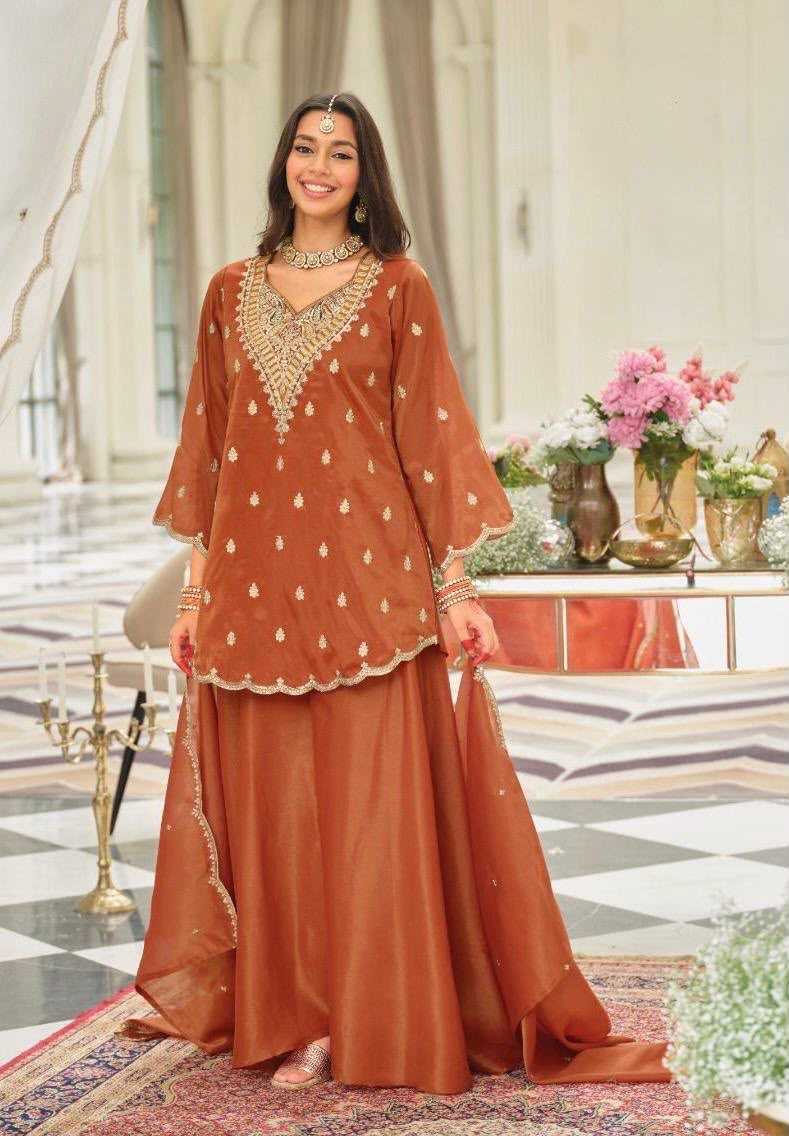 YNF Wholesale Heavy Silk Sharara Salwar Suits  | Surat Manufacturer