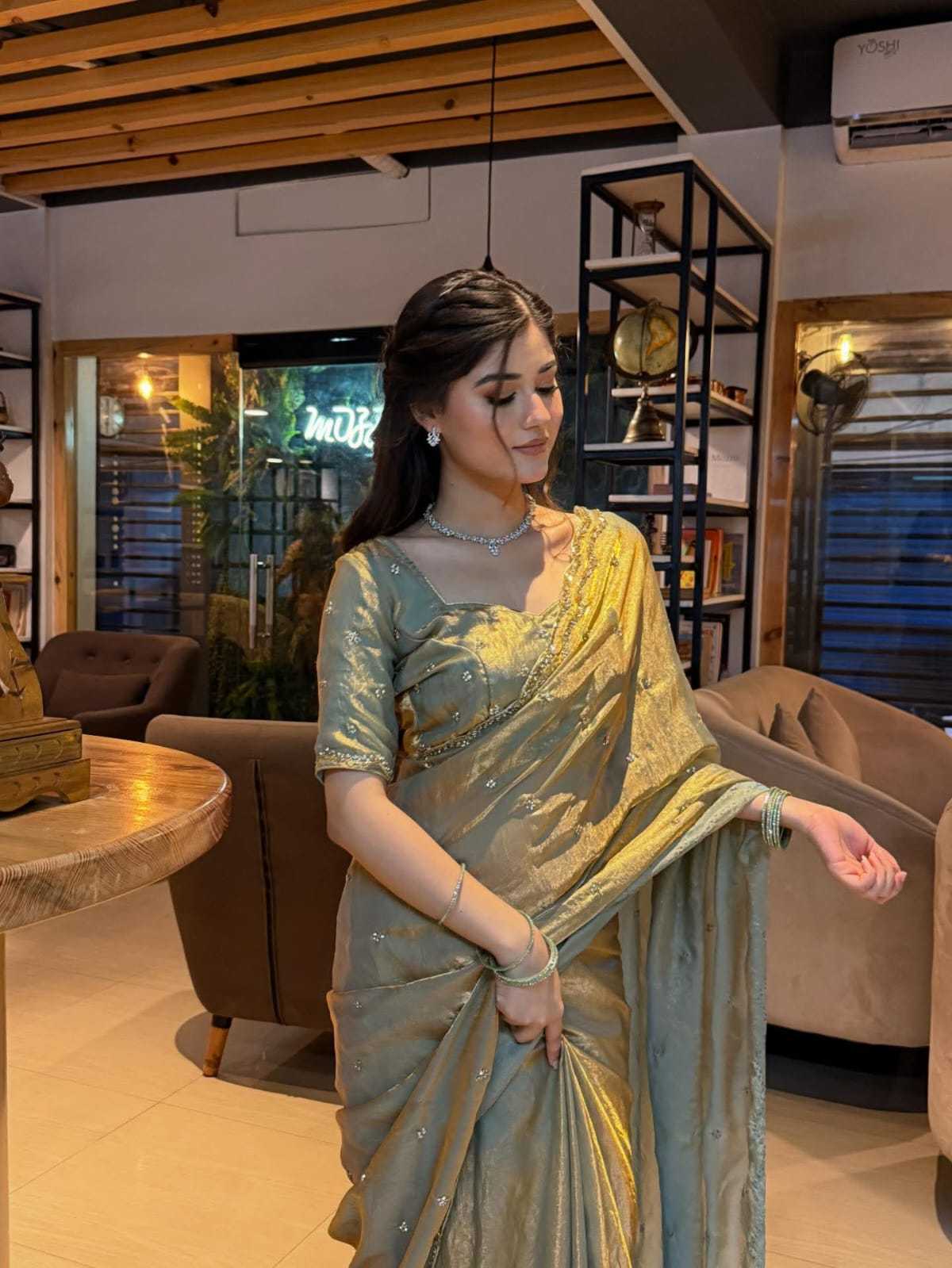 YNF Wholesale Satin Silk Party Wear Silk Sarees  | Surat Manufacturer
