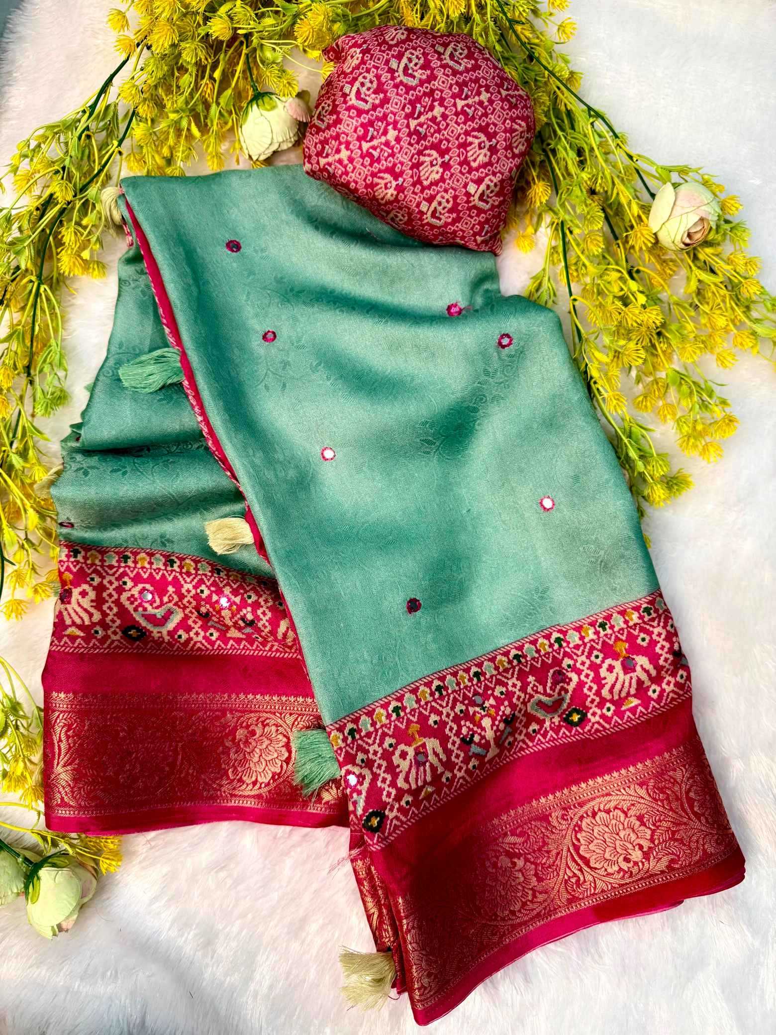 YNF Wholesale Crepe Silk Tussar Silk Sarees  | Surat Manufacturer