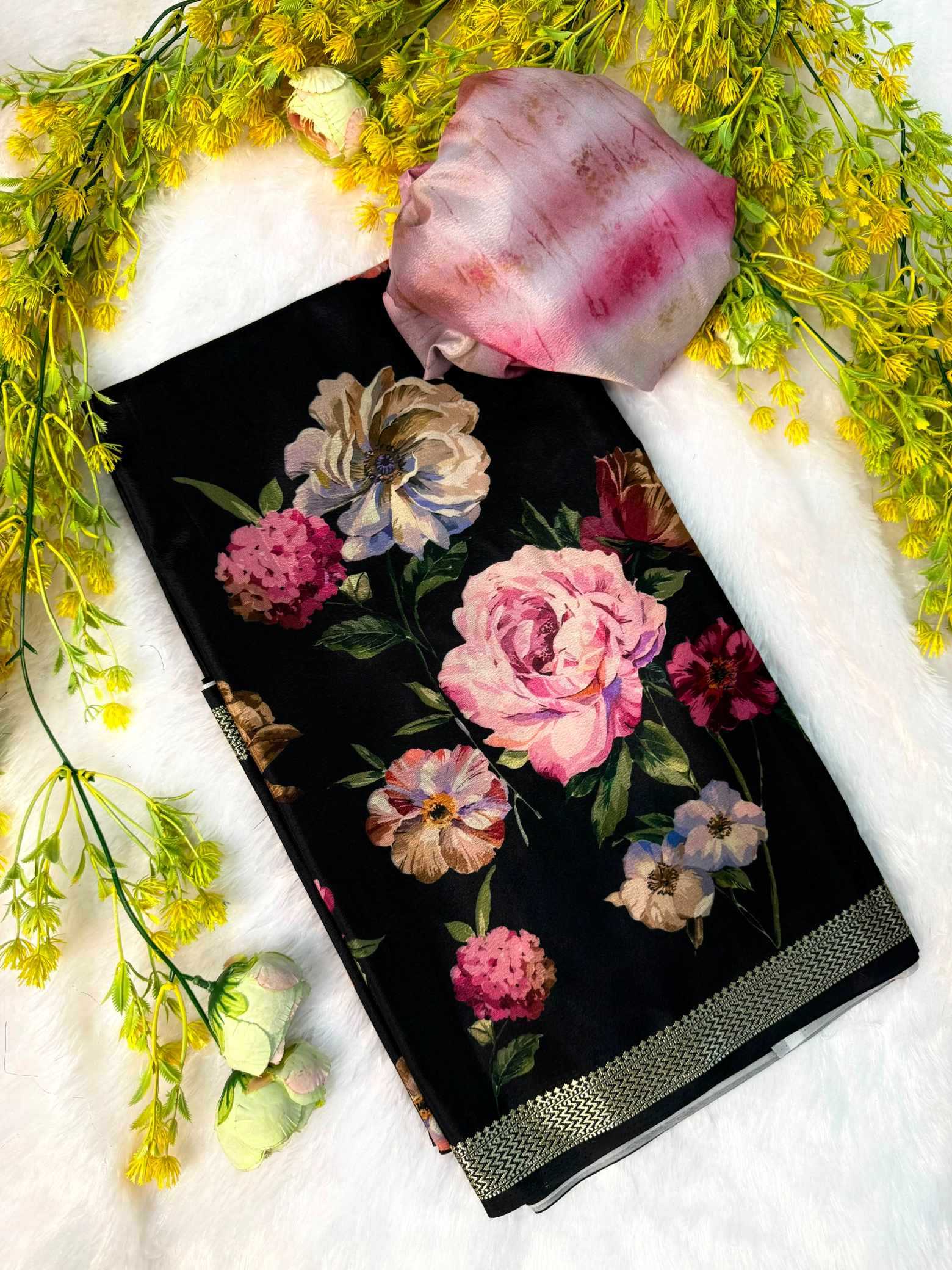 YNF Wholesale Italian Silk Party Wear Silk Sarees  | Surat Manufacturer
