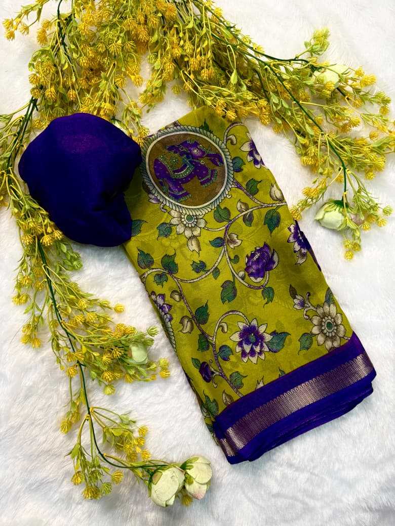 YNF Wholesale Dull Moss Designer Sarees  | Surat Manufacturer