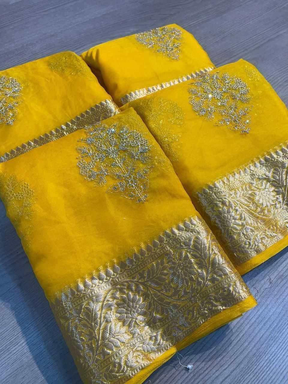 YNF Wholesale Jacquard Silk Sarees For Weddings  | Surat Manufacturer