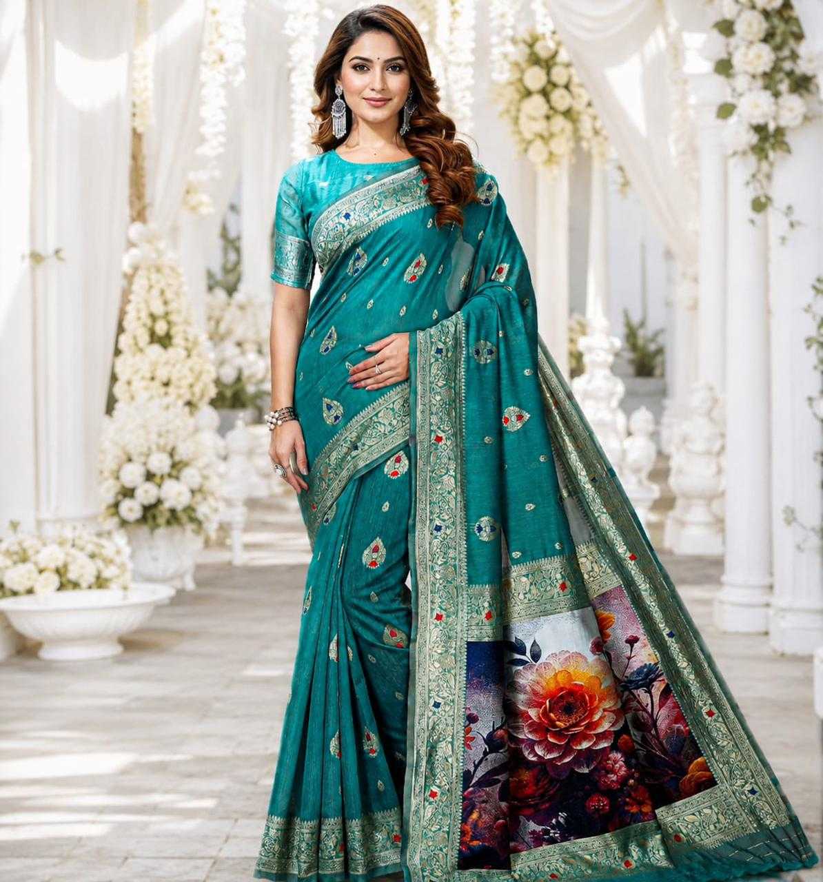 YNF Wholesale Soft Cotton Silk Jacquard Saree  | Surat Manufacturer