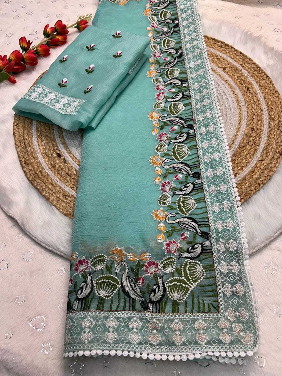 YNF Wholesale Crush Silk Fancy Sarees  | Surat Manufacturer