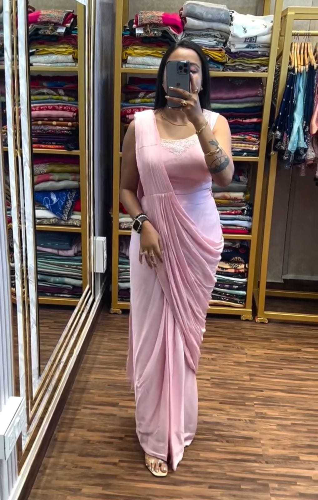 YNF Wholesale Chinon Sequence Sarees  | Surat Manufacturer