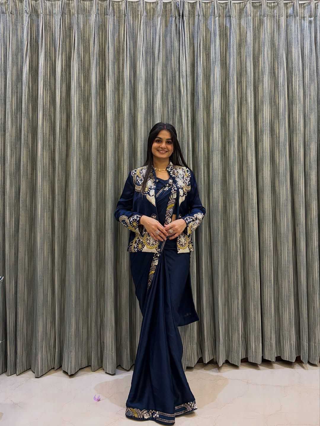 YNF Wholesale Crepe Ready To Wear Sarees  | Surat Manufacturer