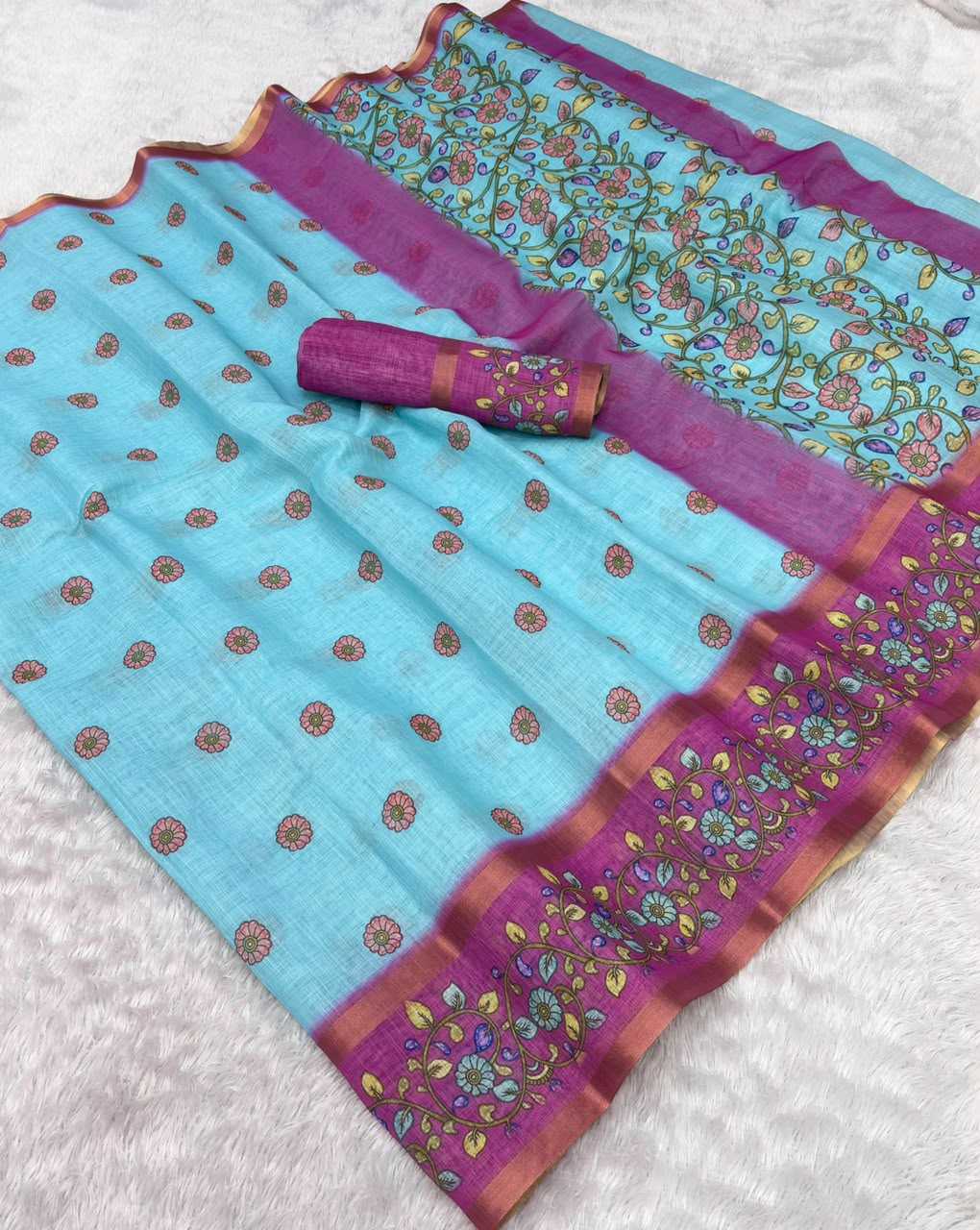 YNF Wholesale Cotton Printed Sarees  | Surat Manufacturer