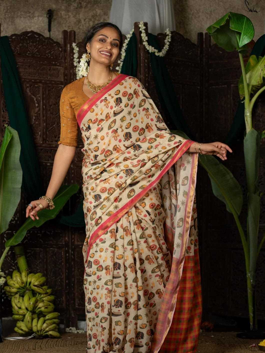 YNF Wholesale Linen Designer Sarees  | Surat Manufacturer