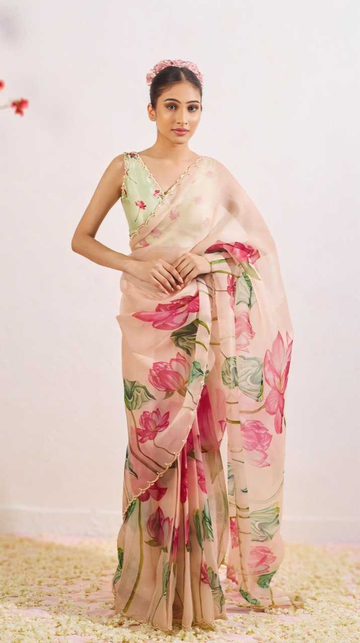 YNF Wholesale Organza Silk Ready To Wear Sarees KESH606 493 | Surat Manufacturer