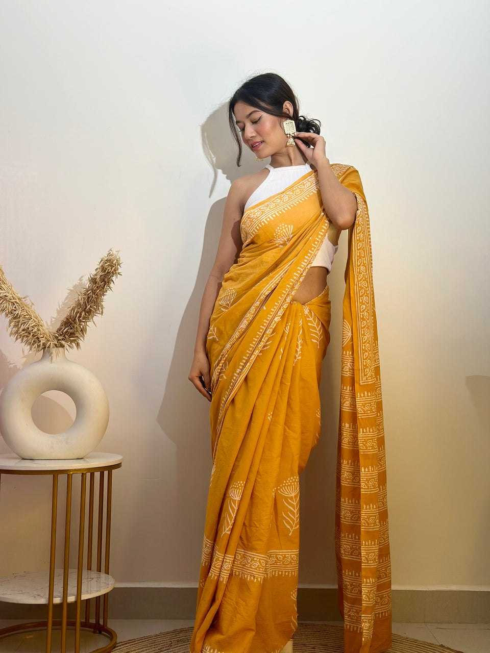 YNF Wholesale Cotton Ready To Wear Sarees KESH606 513 | Surat Manufacturer