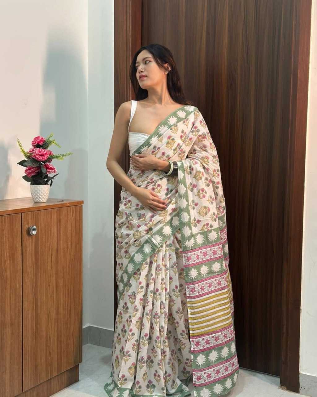 YNF Wholesale Cotton Ready To Wear Sarees KESH606 531 | Surat Manufacturer