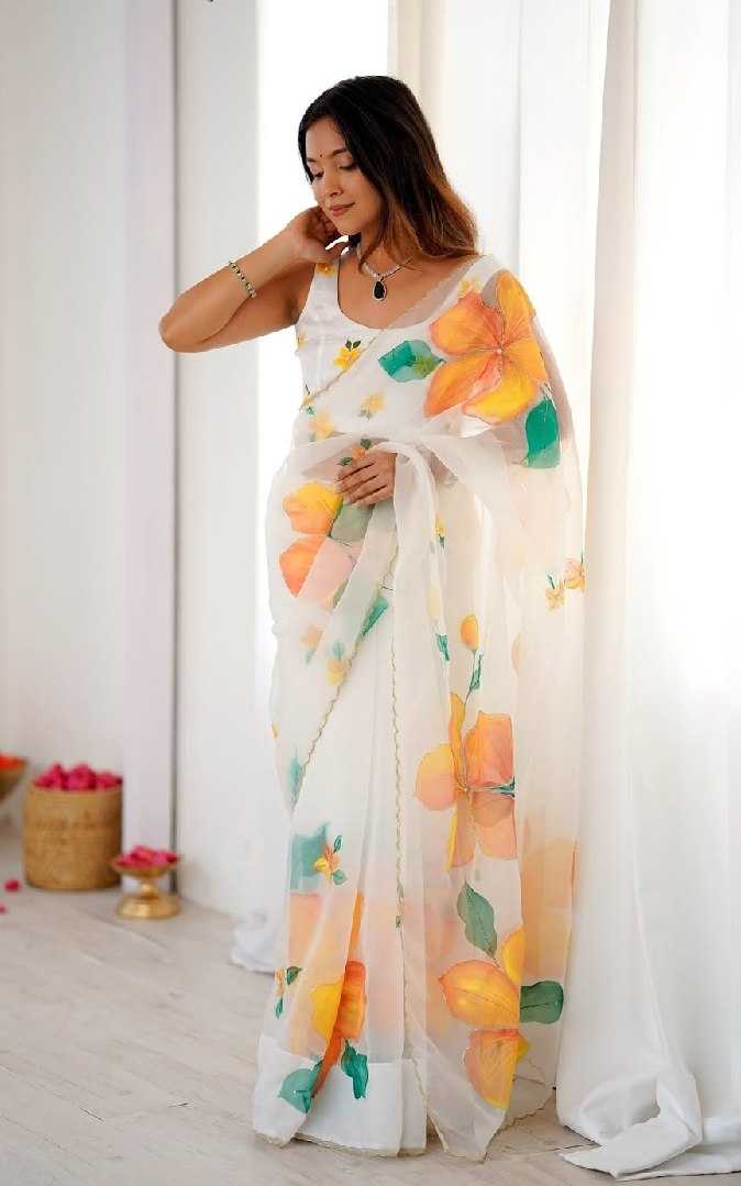 YNF Wholesale Organza Silk Printed Silk Saree KESH606 537 | Surat Manufacturer