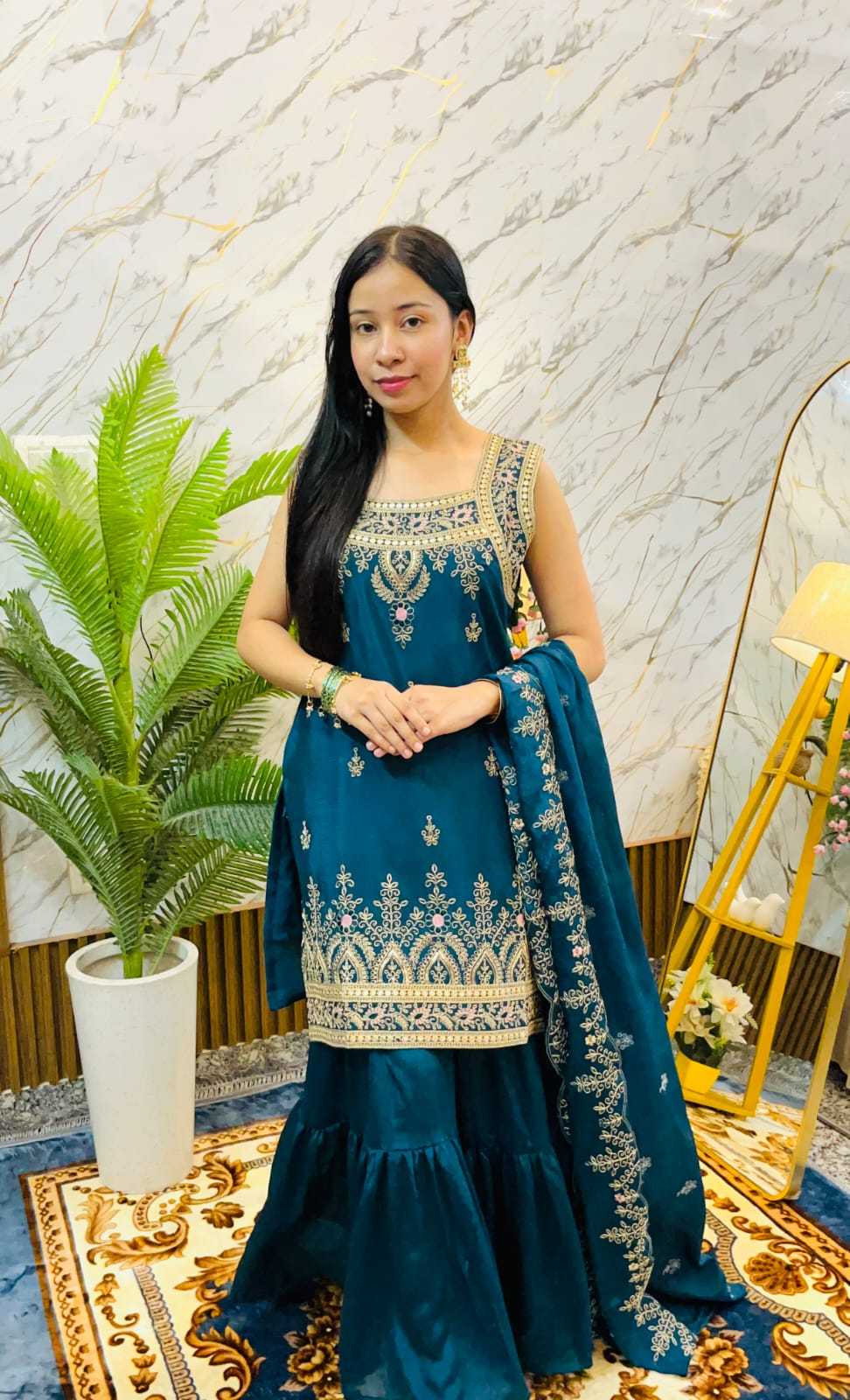 YNF Wholesale Pure Viscos Embroidery Suits  | Surat Manufacturer