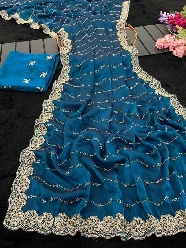 YNF Wholesale Satin Embroidered Sarees KESH610 840 | Surat Manufacturer