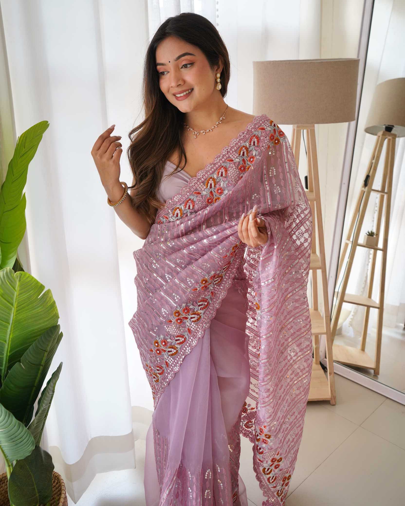 YNF Wholesale Organza Silk Heavy Silk Sarees  | Surat Manufacturer