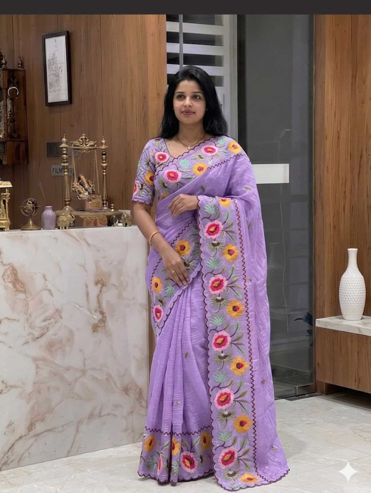 YNF Wholesale Tissue Designer Sarees  | Surat Manufacturer