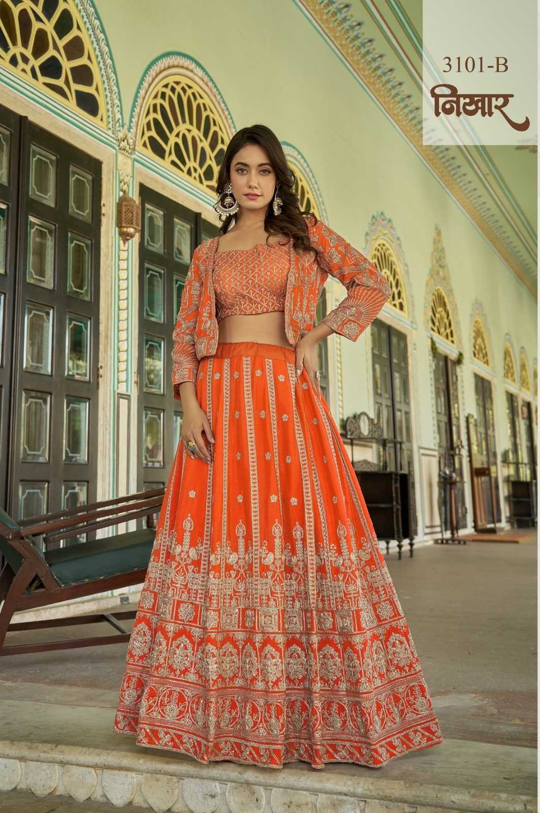 YNF Wholesale Chinon Designer Lehenga  | Surat Manufacturer