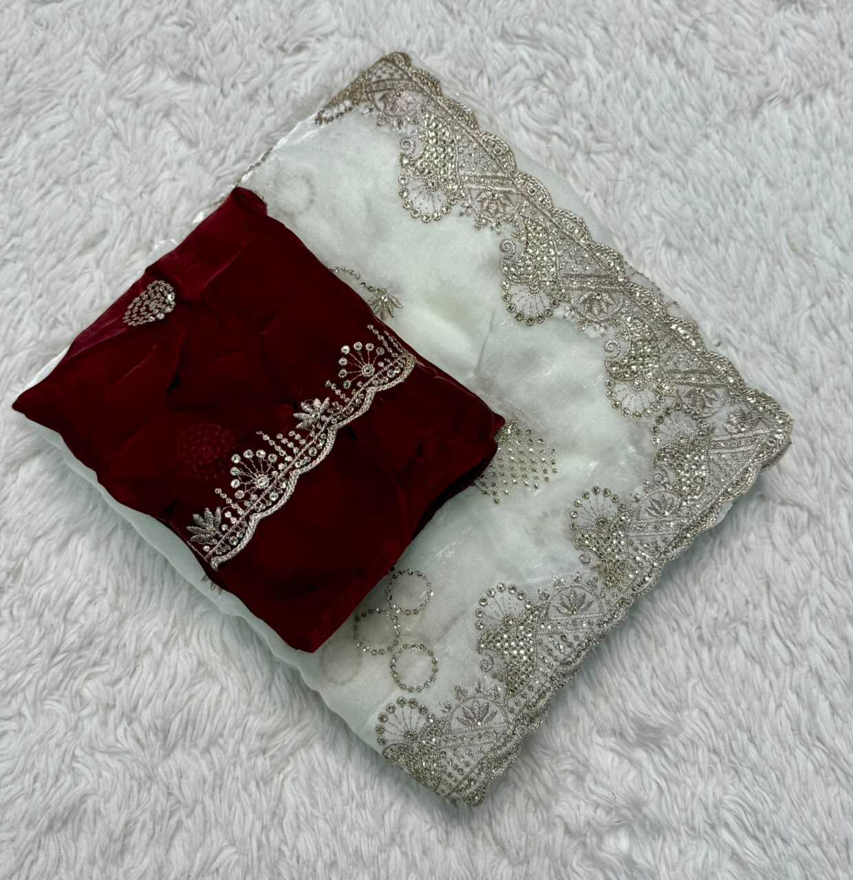 YNF Wholesale Space Silk Embroidered Silk Sarees KESH635 Agamya | Surat Manufacturer