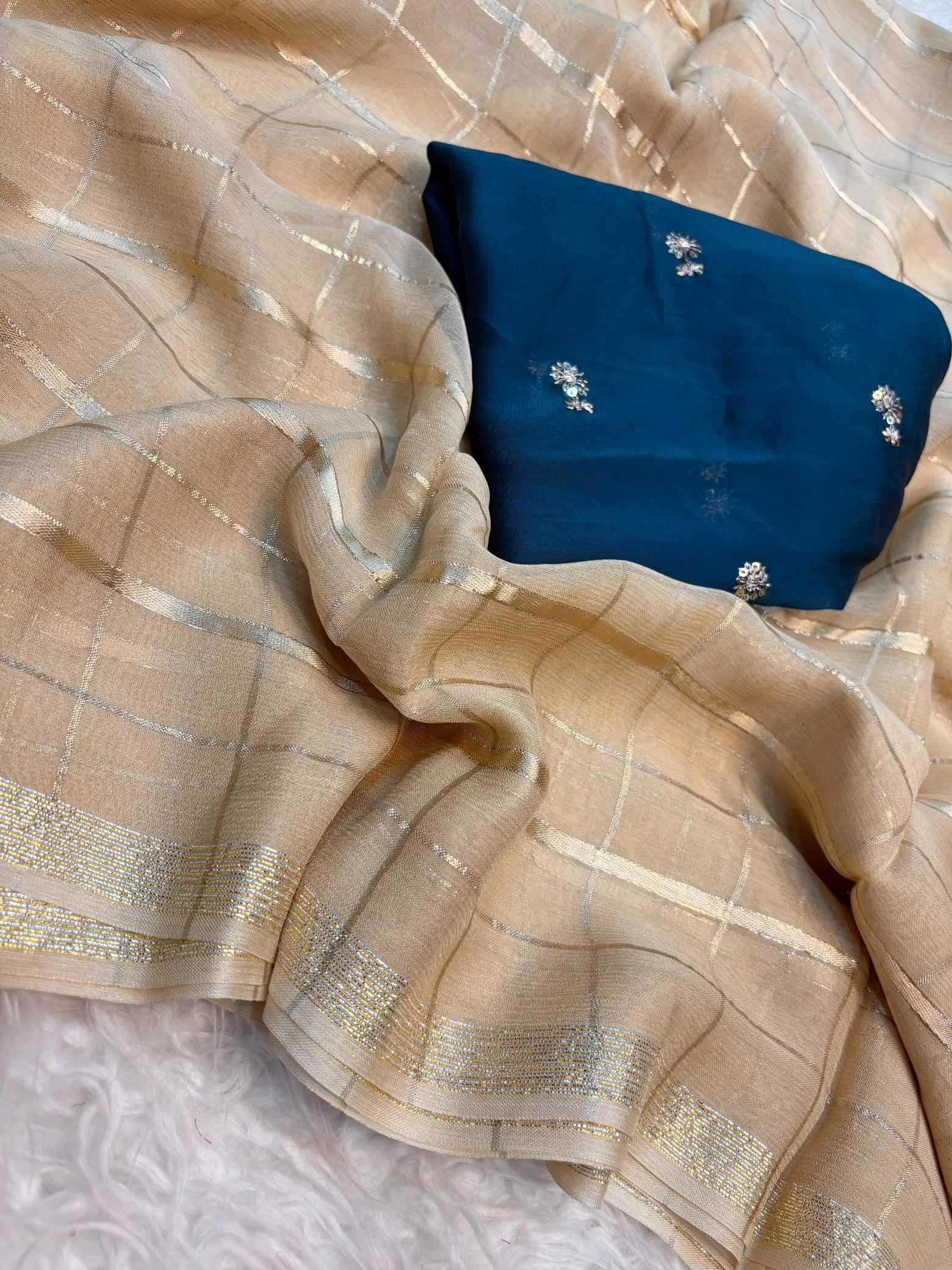 YNF Wholesale Pure Viscos Georgette Sarees  | Surat Manufacturer