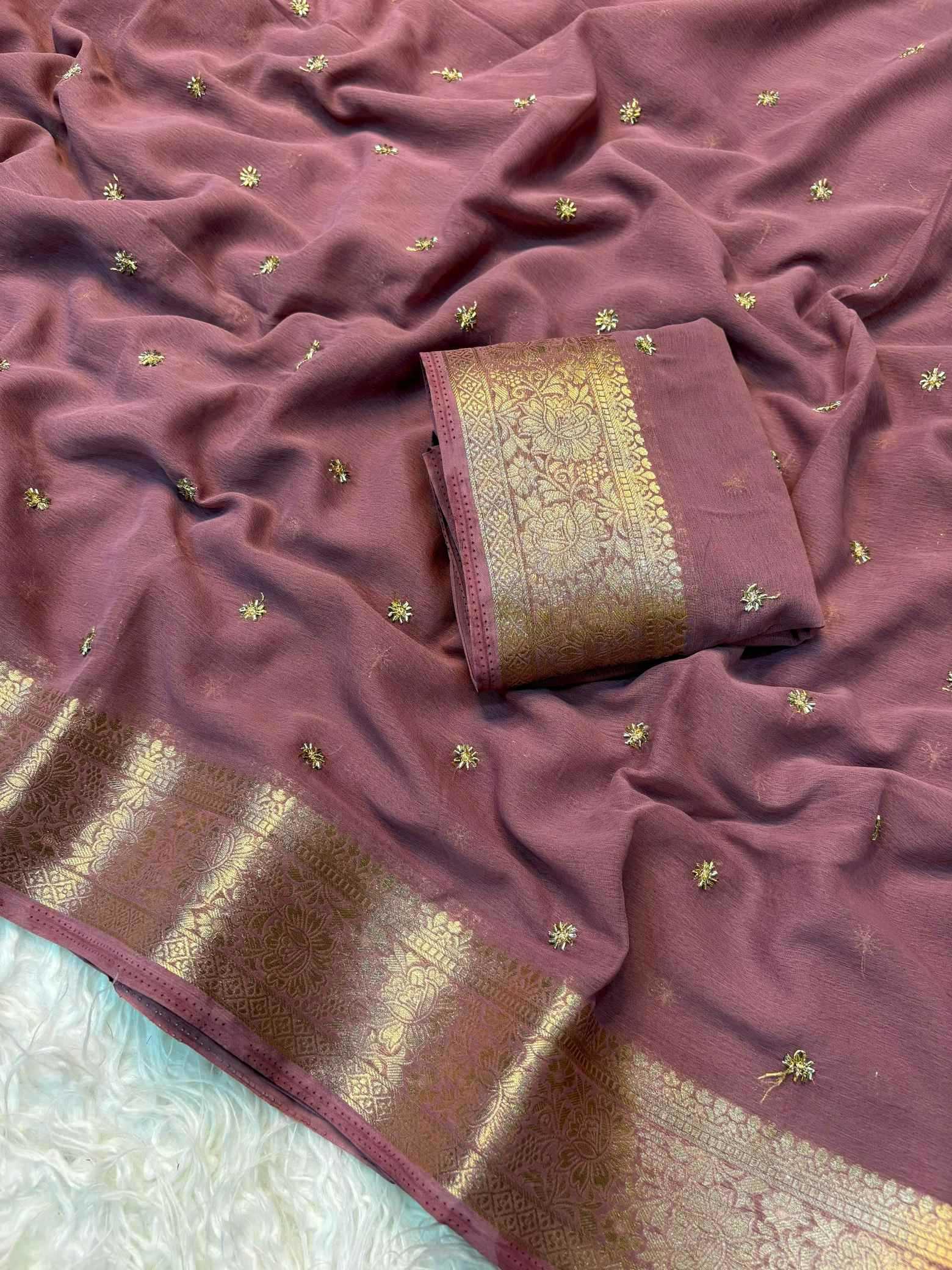 YNF Wholesale Chiffon Designer Sarees  | Surat Manufacturer