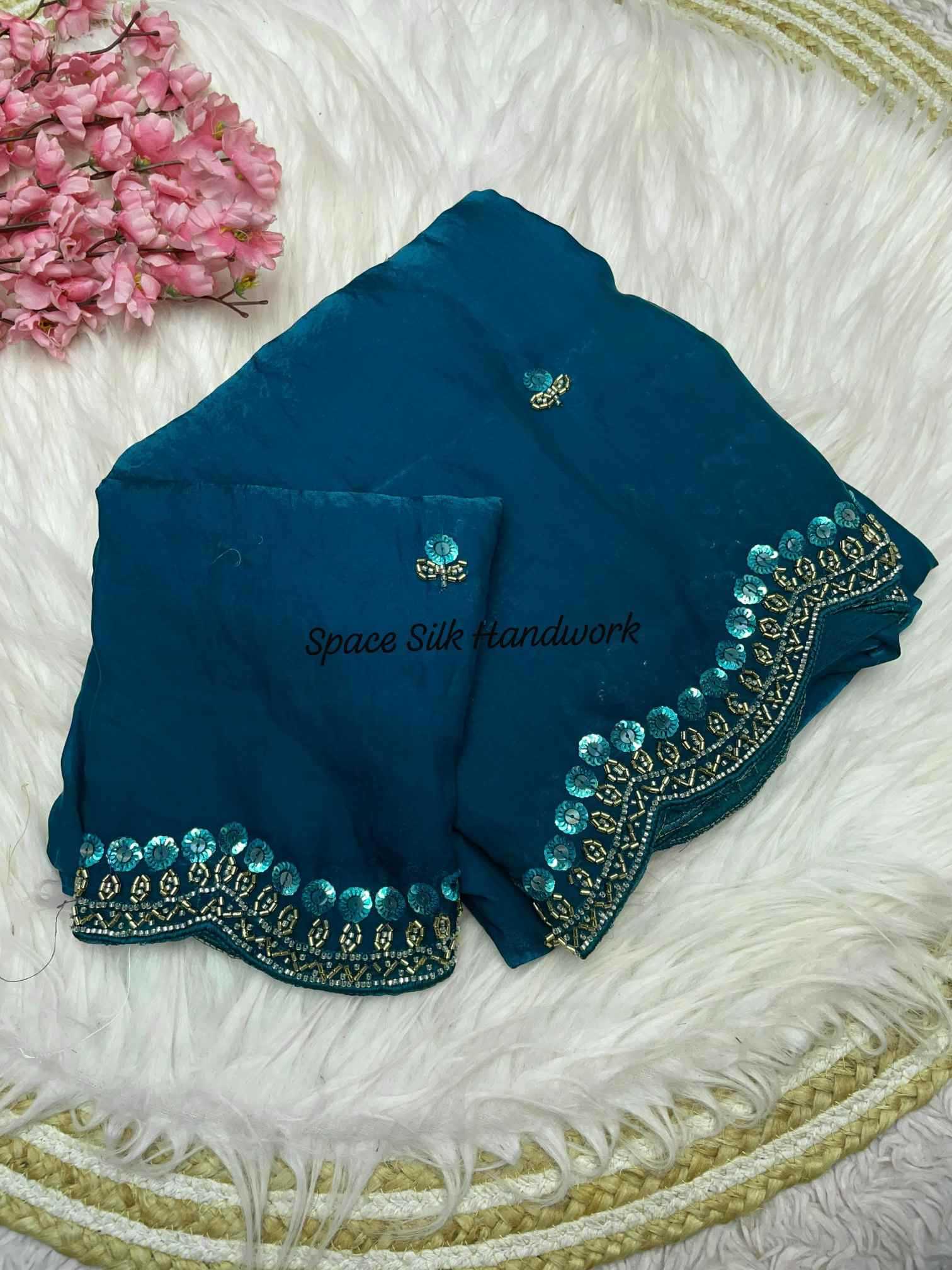 YNF Wholesale Space Silk Party Wear Silk Sarees  | Surat Manufacturer