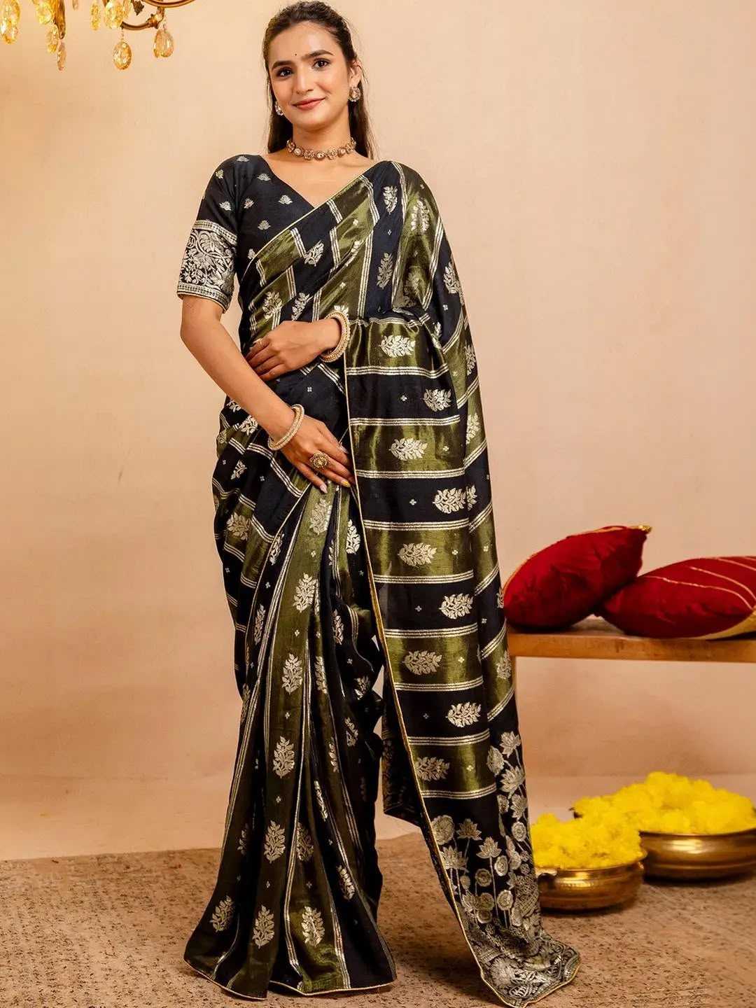 YNF Wholesale Dola Silk Butta Sarees  | Surat Manufacturer