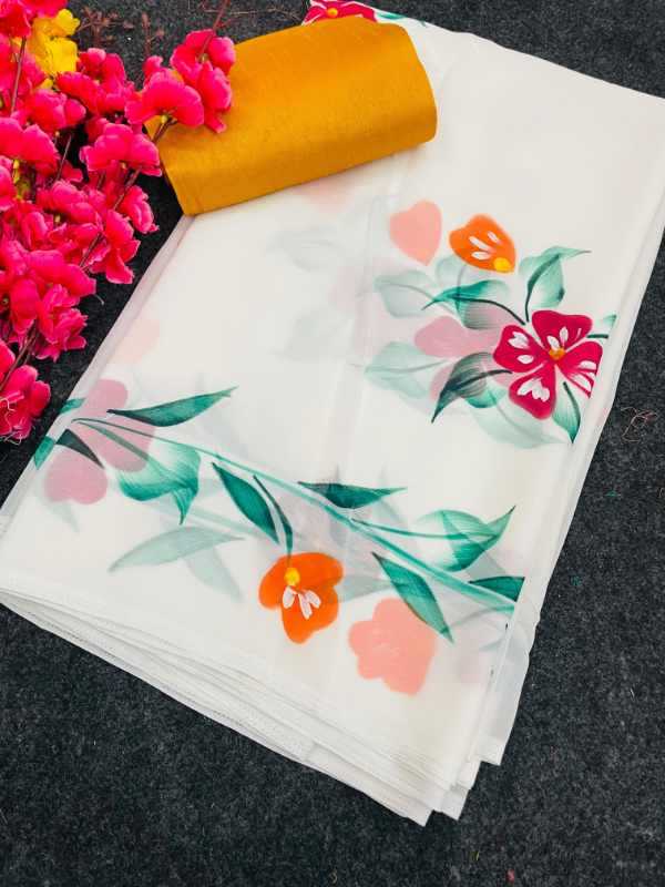 YNF Wholesale Georgette Designer Sarees  | Surat Manufacturer