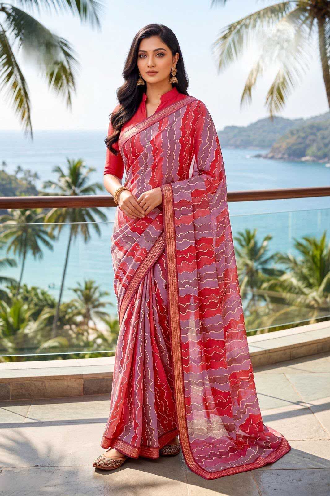 YNF Wholesale Georgette Designer Sarees  | Surat Manufacturer