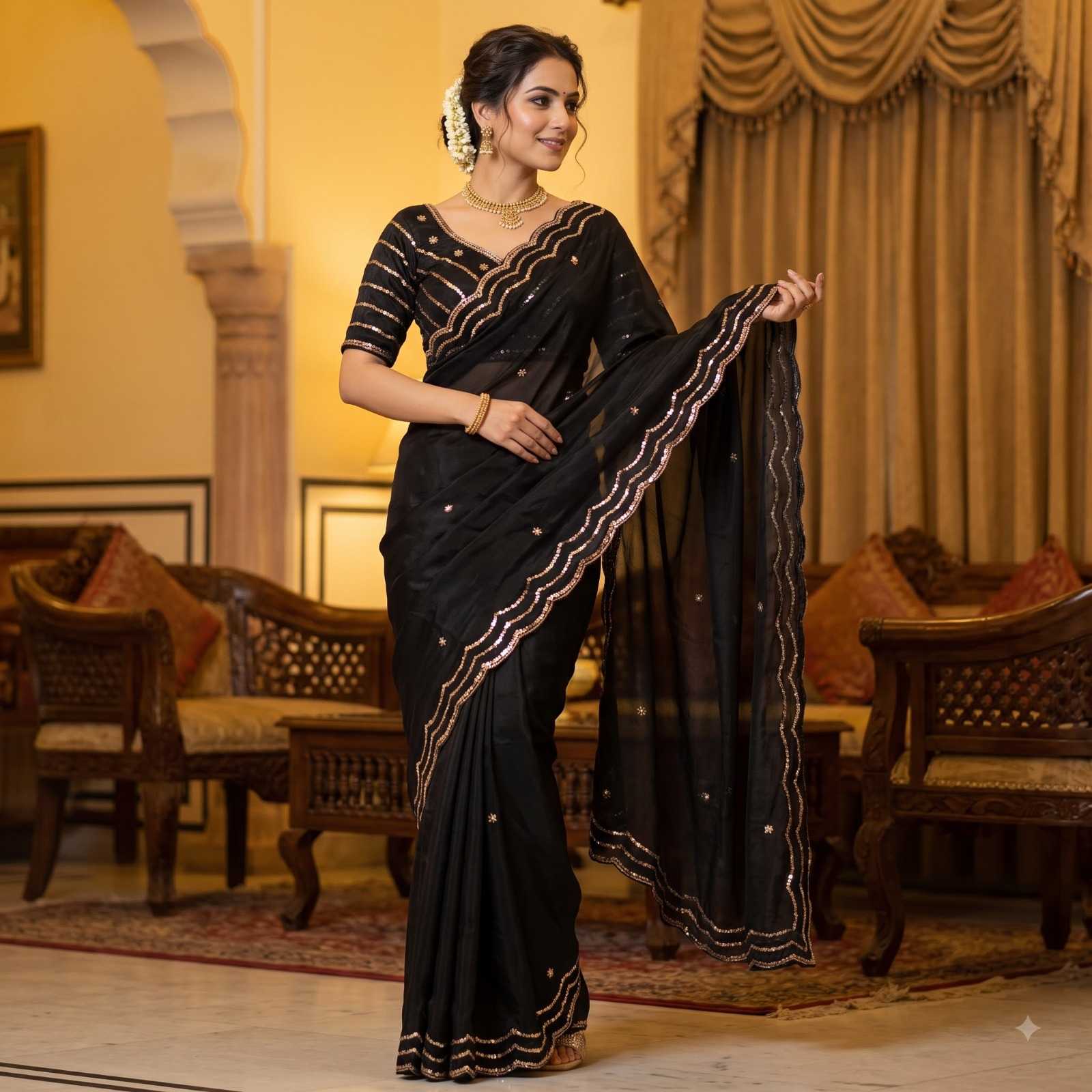 YNF Wholesale Satin Fancy Sarees  | Surat Manufacturer