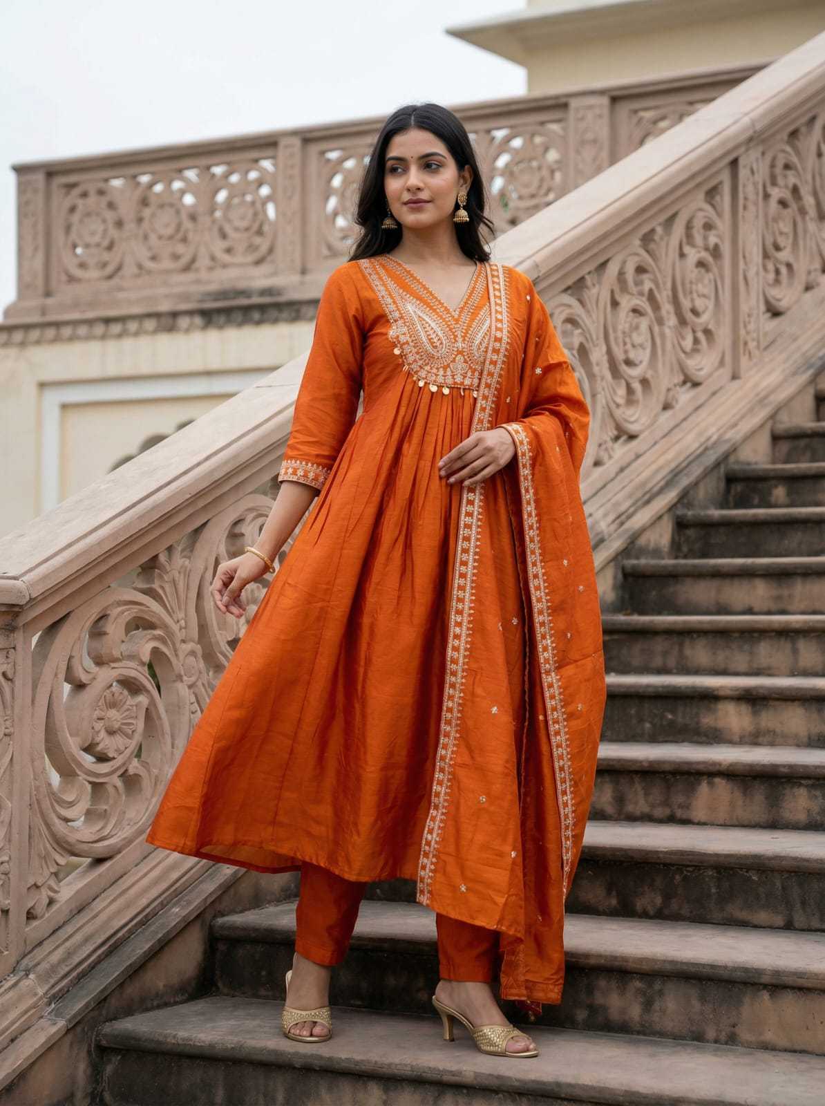 YNF Wholesale Soft Vichitra Embroidery Suits  | Surat Manufacturer