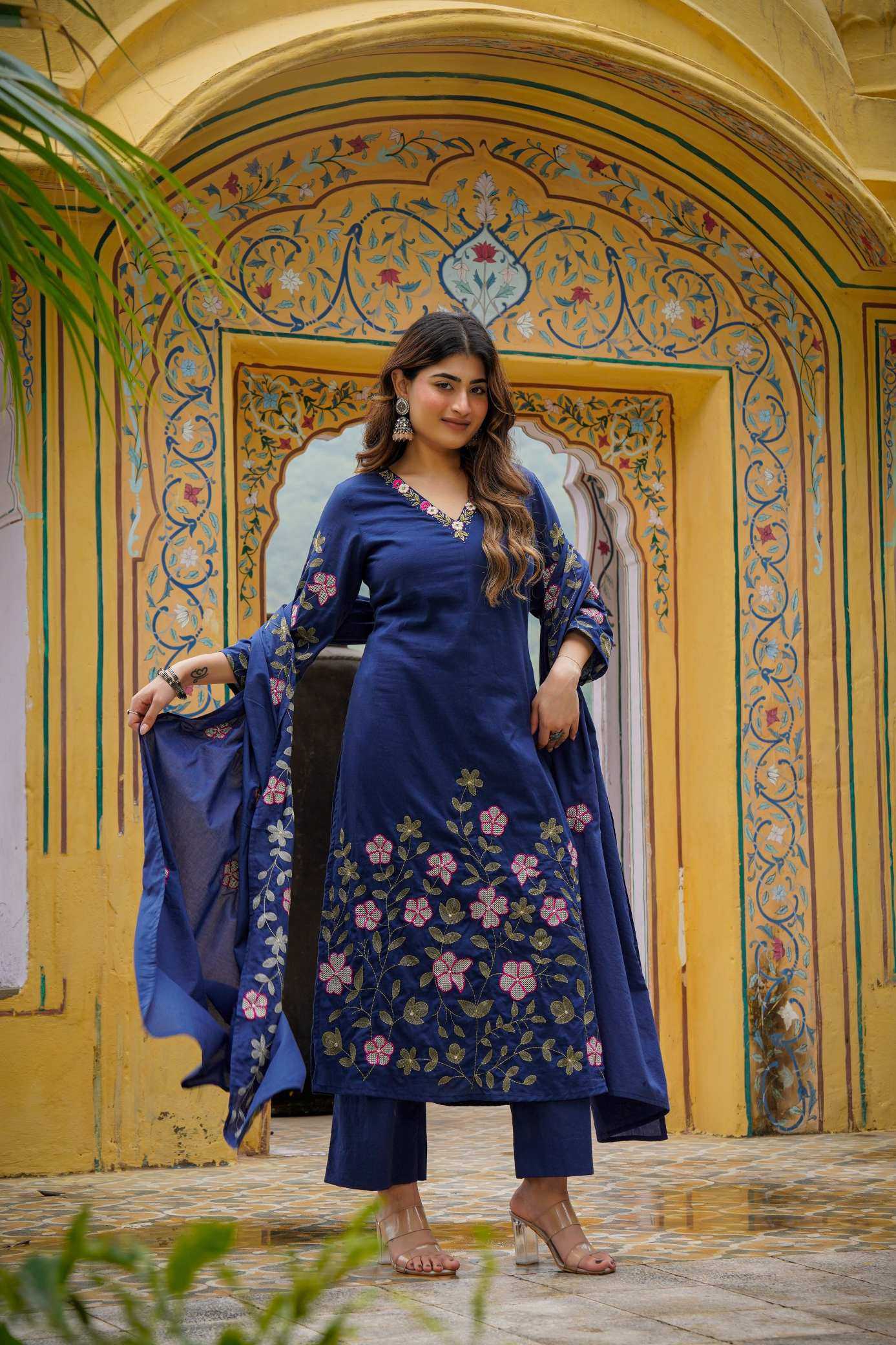 YNF Wholesale Chanderi Soft Ladies Suits  | Surat Manufacturer