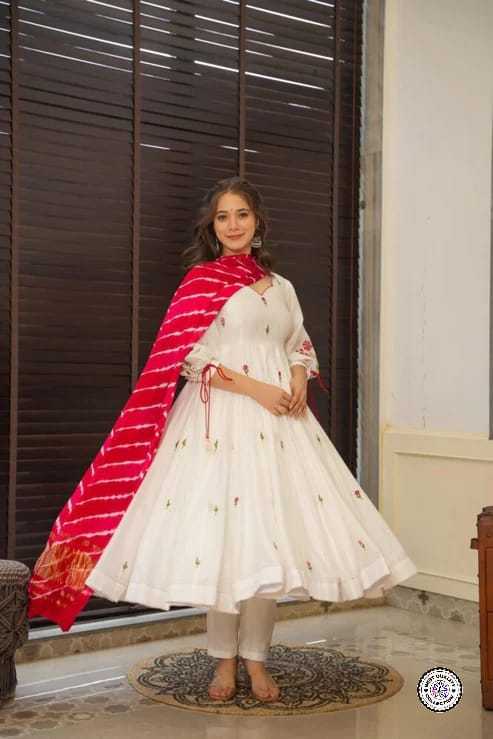 YNF Wholesale Chanderi Soft Fancy Gowns  | Surat Manufacturer