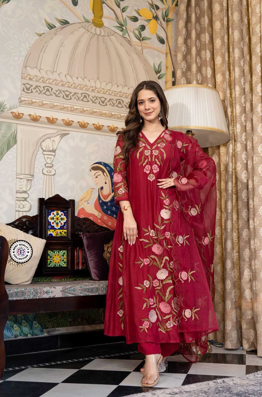 YNF Wholesale Soft Vichitra Embroidery Suits  | Surat Manufacturer
