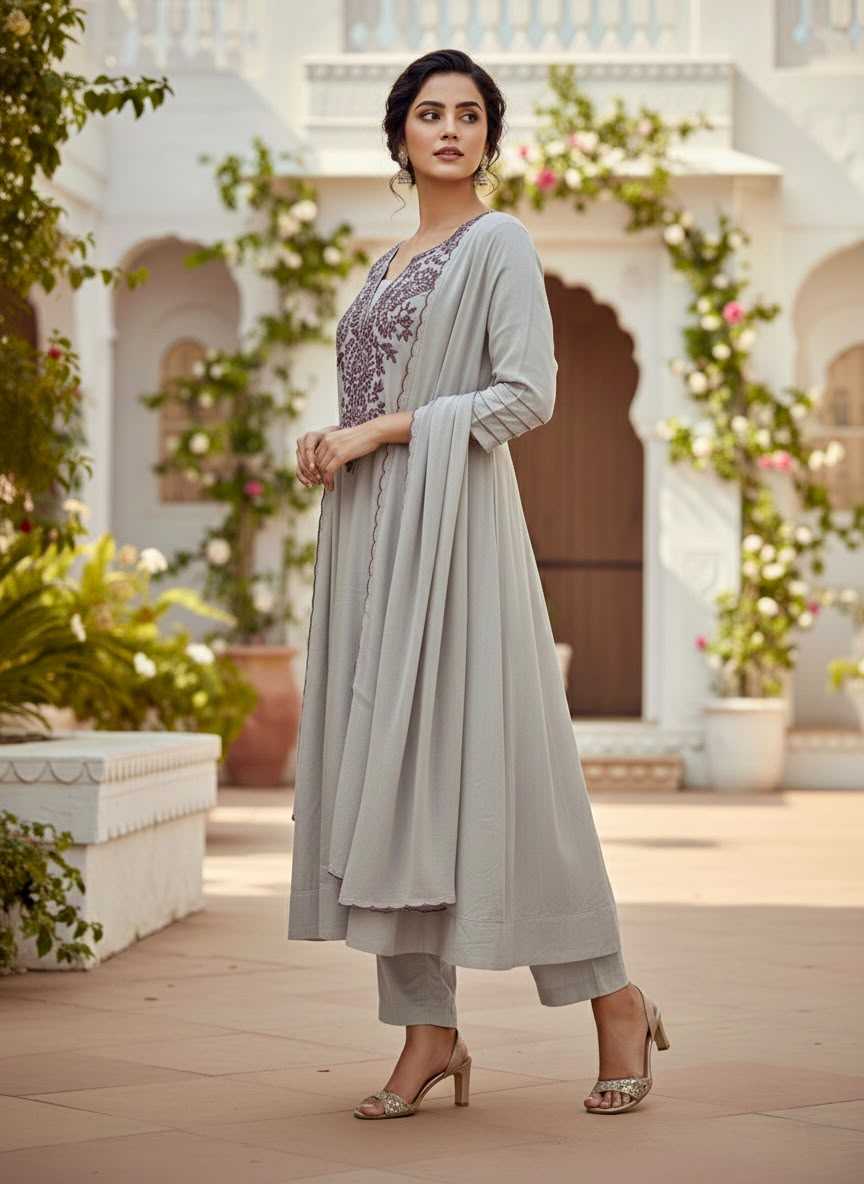 YNF Wholesale Cotton Embroidery Suits  | Surat Manufacturer