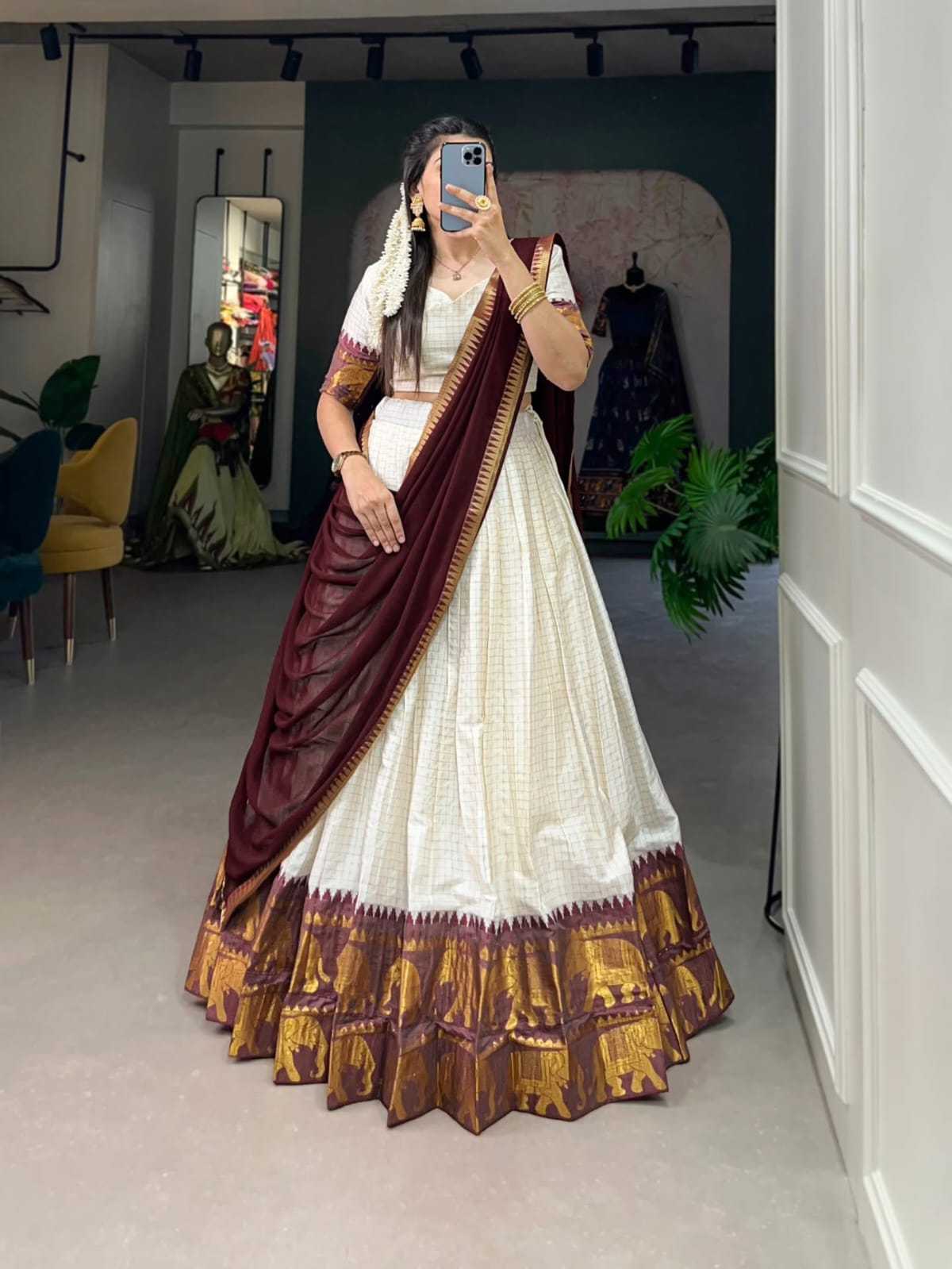 YNF Wholesale Poly Cotton Designer Lehenga Choli KESH668 Chex | Surat Manufacturer