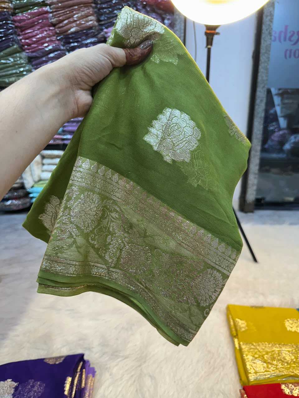 YNF Wholesale Viscose Georgette Sarees  | Surat Manufacturer