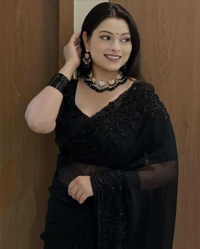 YNF Wholesale Georgette Fancy Sarees  | Surat Manufacturer