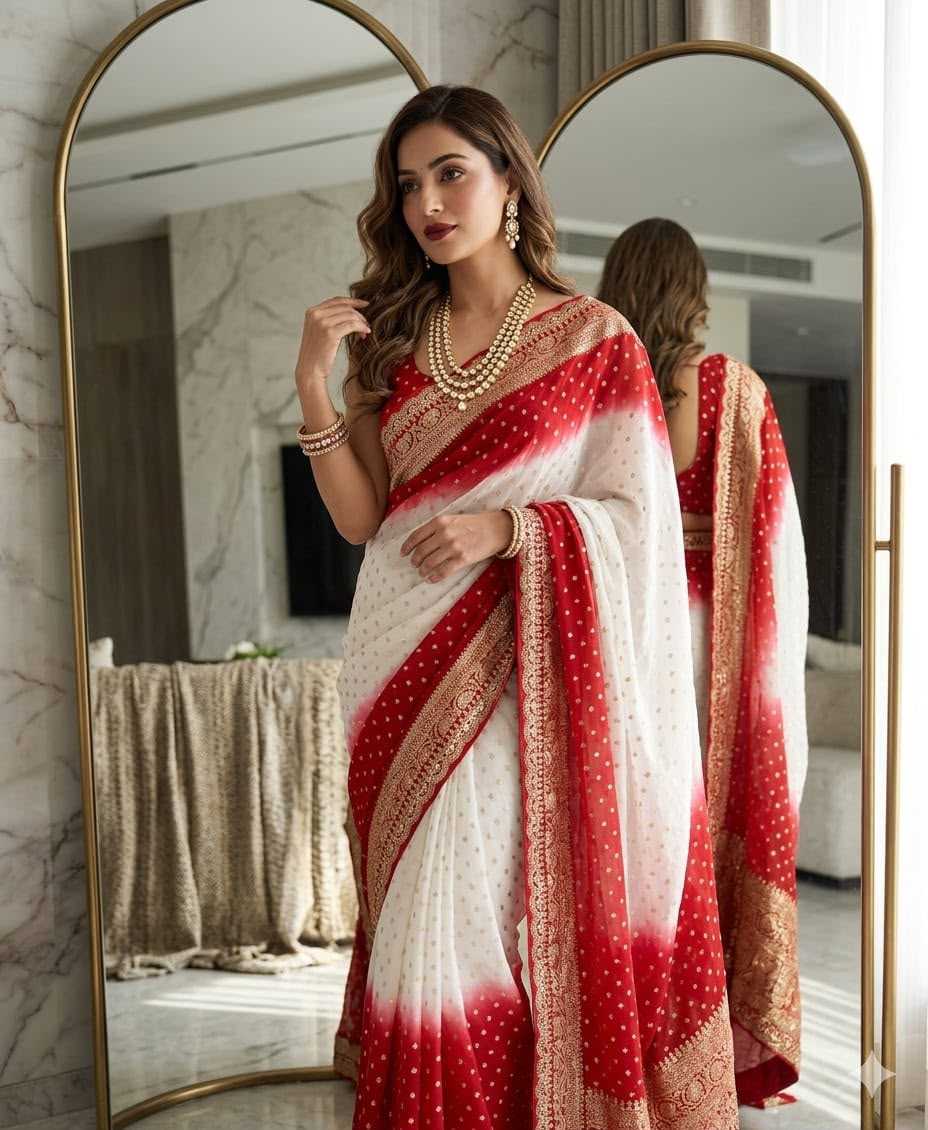 YNF Wholesale Premium Georgette Ready To Wear Sarees KESH671 Hiral | Surat Manufacturer