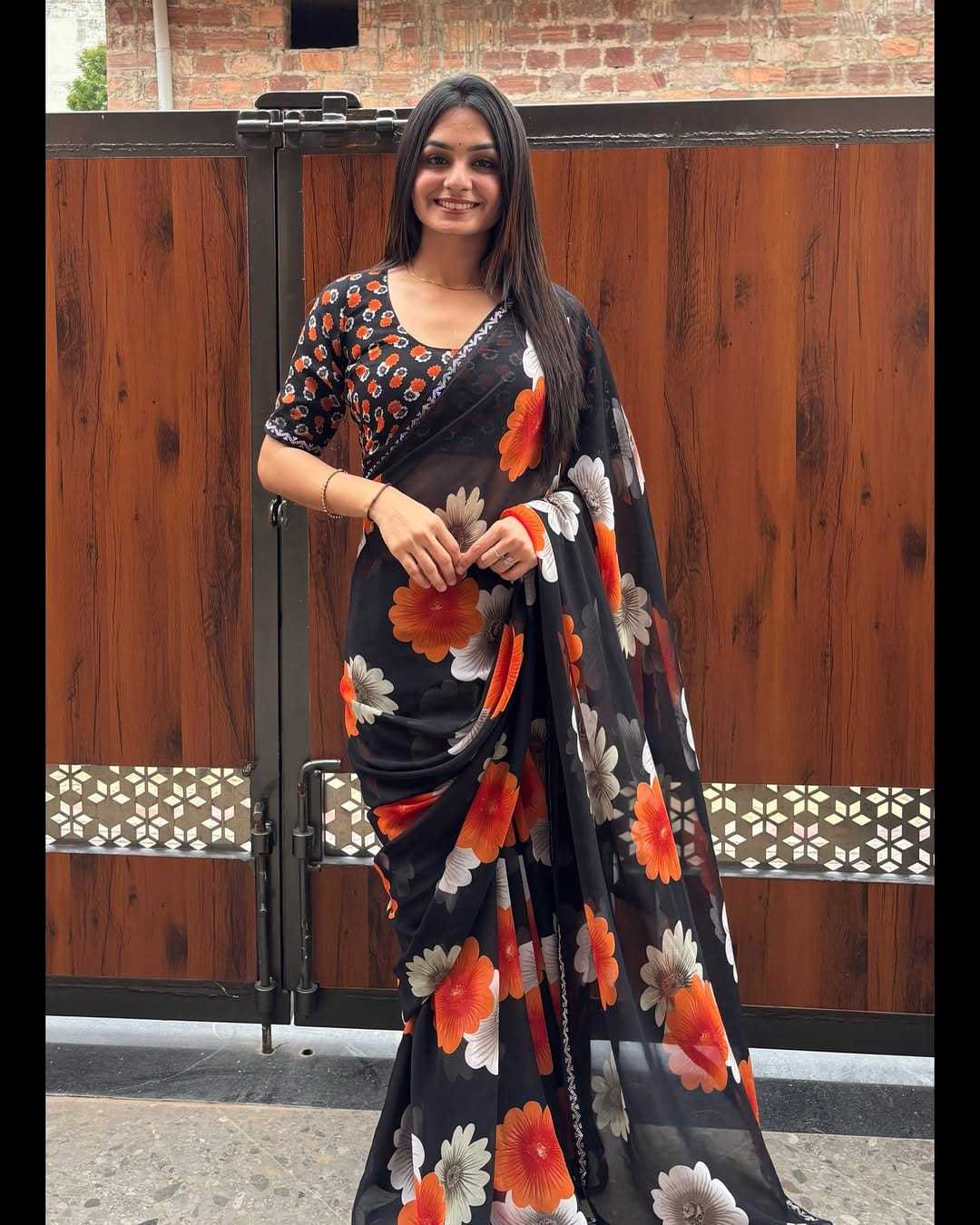 YNF Wholesale Premium Georgette Designer Sarees KESH673 Ahana | Surat Manufacturer