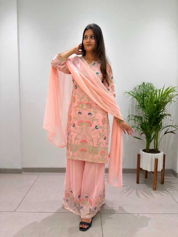 YNF Wholesale Georgette Embroidery Suits  | Surat Manufacturer